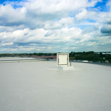 Staka Flachdachausstieg Firmenhalle Vacu Vin